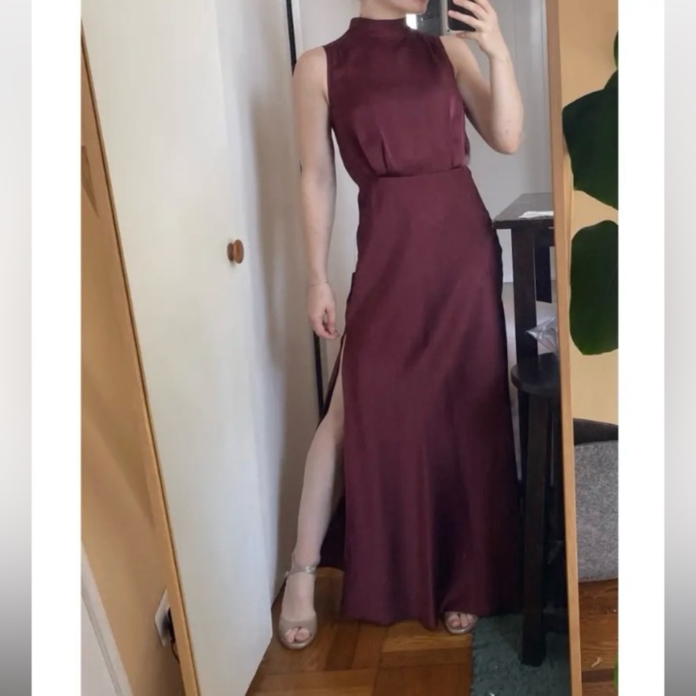 Lulu’s Maroon Maxi Dress